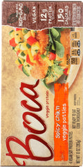 BOCA: Spicy Chik'n Veggie Patties Pack of 4, 10 oz