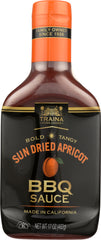 TRAINA: Sauce BBQ Sun Dried Apricot, 17 oz