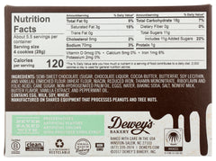 DEWEY'S BAKERY: Chocolate Dipped Mint Moravian Style Cookie Thins, 5.50 oz
