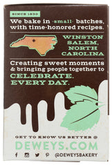 DEWEY'S BAKERY: Chocolate Dipped Mint Moravian Style Cookie Thins, 5.50 oz