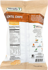 SIMPLY 7: Chip Lentil White Cheddar, 4 oz