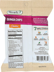 SIMPLY 7: Chip Single Serve Quinoa Cheddar, .8 oz