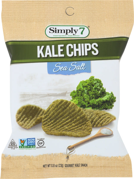 SIMPLY 7: Sea Salt Kale Chips, 0.8 oz