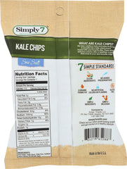 SIMPLY 7: Sea Salt Kale Chips, 0.8 oz