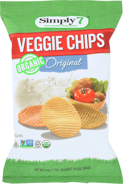 SIMPLY 7: Chip Veggie Original, 3.5 oz