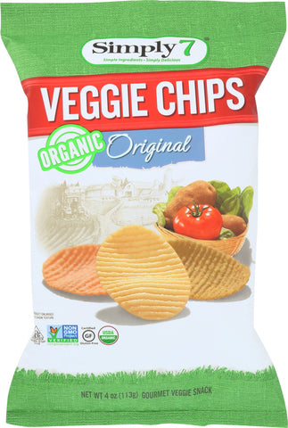 SIMPLY 7: Chip Veggie Original, 3.5 oz