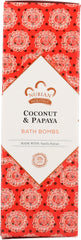 NUBIAN HERITAGE: Coconut & Papaya Bath Bomb, 12 oz