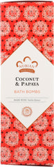 NUBIAN HERITAGE: Coconut & Papaya Bath Bomb, 12 oz