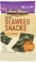 ANNIE CHUN'S: Sesame Roasted Seaweed Snacks Mild, 0.35 oz