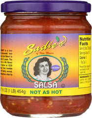 SADIE'S: Not as Hot Salsa, 16 oz