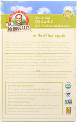 DR MCDOUGALLS: Organic Milled Flax Apple Oatmeal, 8.4 oz