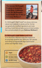 DR. MCDOUGALL'S: Lower Sodium Soup Lentil, 18 oz