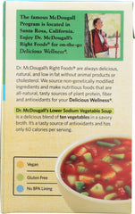 DR. MCDOUGALL'S: Lower Sodium Soup Garden Vegetable, 17.9 oz