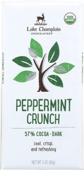 LAKE CHAMPLAIN CHOCOLATES: Chocolate Bar Cocoa Dark 57% Peppermint Crunch, 3 oz