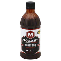 MOORE'S: Honey BBQ Wing Sauce, 16 oz