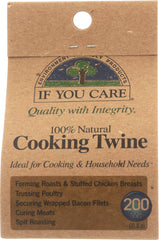 IF YOU CARE: 100% Natural Cooking Twine 200 ft, 1 ea