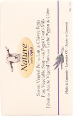 NATURE BY CANUS: Pure Vegetable Soap with Fresh Goat's Milk Lavender, 5 Oz