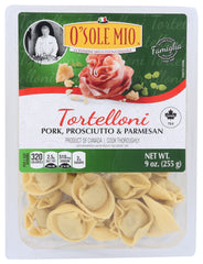 O'SOLE MIO: Tortelloni Pork, Prosciutto & Parmesan, 9 oz