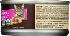 CASTOR & POLLUX: Pate Chicken Liver Organic, 3 oz
