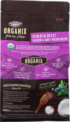 CASTOR & POLLUX: Organix Grain Free Organic Chicken & Sweet Potato Recipe 4 Lb