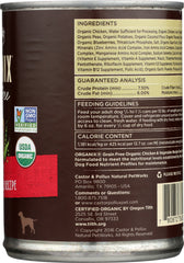 CASTOR & POLLUX: Dog Food Can Organic Grain Free Chicken Vegetable, 12.7 oz