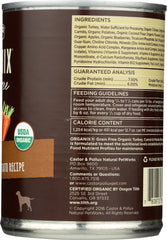 CASTOR & POLLUX: Organix Grain Free Turkey with Carrot & Potato Canned Dog Food, 12.7 oz