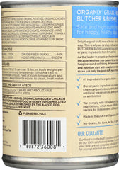 CASTOR & POLLUX: Organix Butcher & Bushel Grain Free Shredded Chicken Dinner Adult Canned Dog Food, 12.7 oz