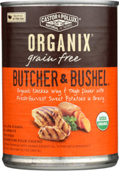 CASTOR & POLLUX: Dog Food Can Organic Butcher and Bushel Chicken Wing, 12.7 oz