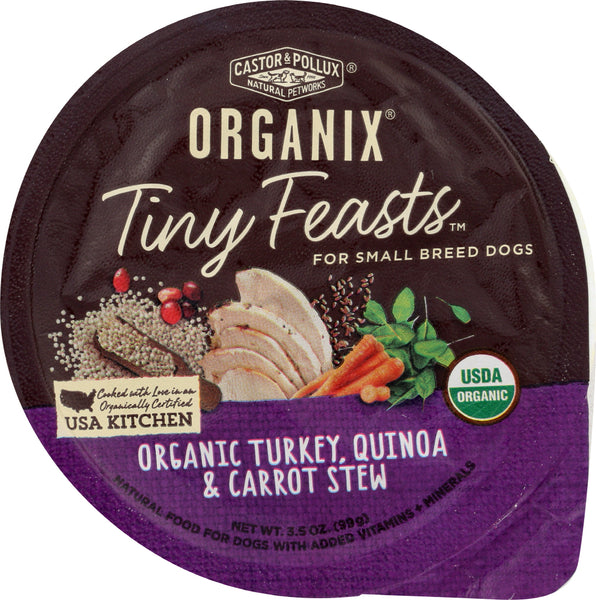 CASTOR & POLLUX: Dog Food Turkey Quinoa  Carrot Stew, 3.5 oz