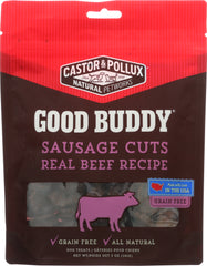 CASTOR & POLLUX: Good Buddy Sausage Cuts Dog Treats Real Beef Recipe 5 Oz