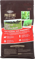 CASTOR & POLLUX: Pristine Grain Free Grass Fed Beef & Chickpea Recipe 4 Lb