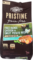 CASTOR & POLLUX: Pristine Grain Free Free Range Chicken & Sweet Potato Recipe With Raw Bites 4 Lb
