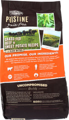 CASTOR & POLLUX: Pristine Grain Free Grass-Fed Beef & Sweet Potato Recipe With Raw Bites 4 Lb