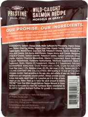 CASTOR & POLLUX: Pristine Grain Free Wild-Caught Salmon Recipe Morsels In Gravy 3 Oz