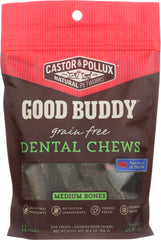 CASTOR & POLLUX: Good Buddy Grain Free Dental Chews Medium Bones 10.8 Oz