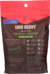 CASTOR & POLLUX: Dog Treat Good Buddy Dental Bones Medium, 10.8 oz