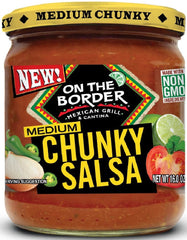 ON THE BORDER: Salsa Chunky Medium, 16 oz