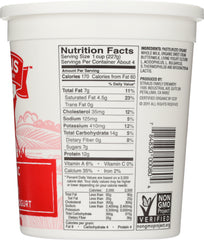 STRAUS: Organic Plain Whole Milk Yogurt, 32 oz