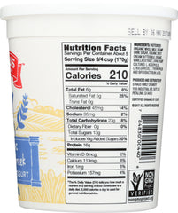 STRAUS: Organic Whole Milk Greek Vanilla Yogurt, 32 oz