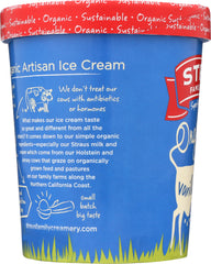 STRAUS: Organic Vanilla Bean Ice Cream, 1 quart