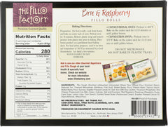 FILLO FACTORY: Brie and Raspberry in Fillo Rolls, 8.75 oz