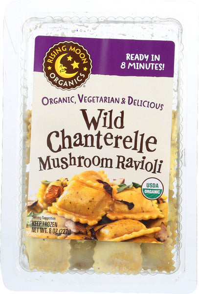 RISING MOON: Organics Wild Chanterelle Mushroom Ravioli, 8 oz