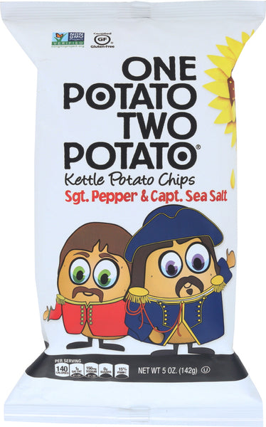 ONE POTATO TWO POTATO: Kettle Potato Chips Salt N Pepper, 5 oz