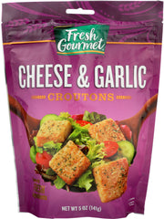 FRESH GOURMET: Cheese And Garlic Croutons, 5 Oz
