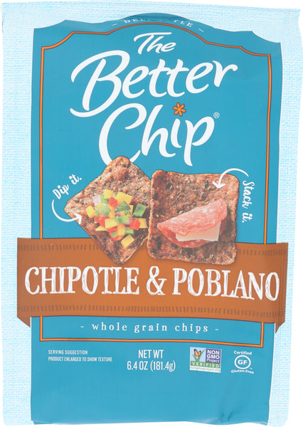 THE BETTER CHIP: Tortila Chipotle Poblano Chip, 6.4 oz