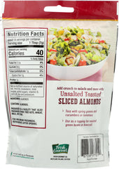 FRESHGOURMET: Sliced Almonds Toasted, 3.5 oz