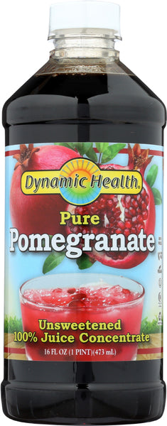DYNAMIC HEALTH: Pure Pomegranate Juice Concentrate, 16 oz