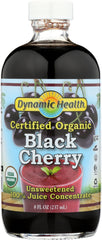 DYNAMIC HEALTH: Organic Black Cherry Juice Concentrate, 8 fl oz