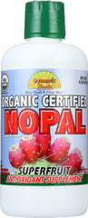 DYNAMIC HEALTH: Organic Certified Nopal Superfruit Juice Blend, 33.8 Oz