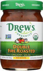 DREWS ALL NATURAL: Organic Double Fire Roasted Salsa, 12 oz